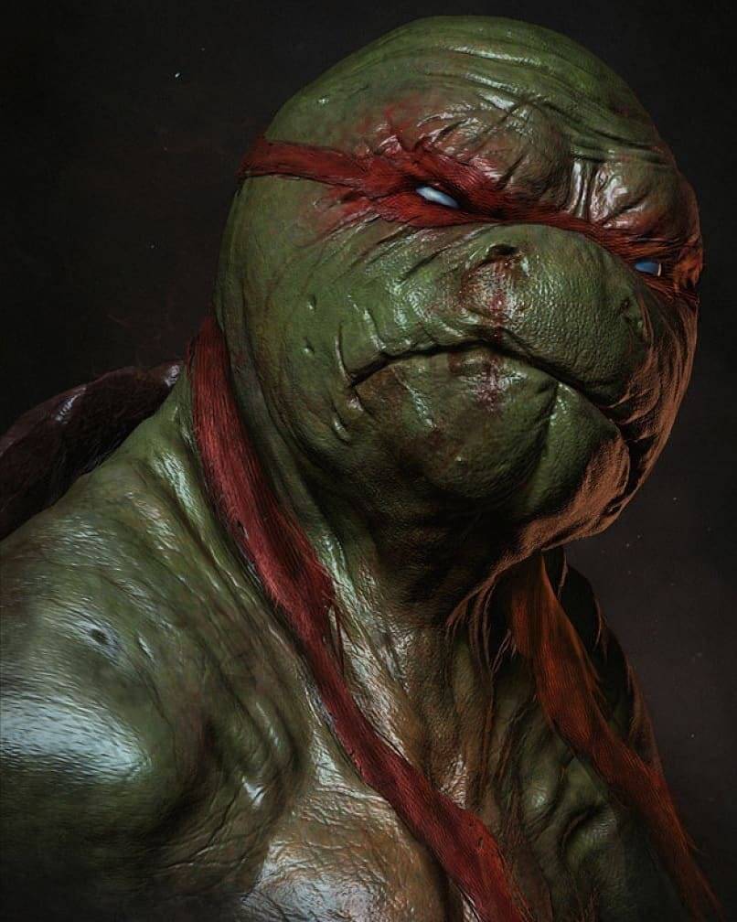 806x1008, 90 Kb / черепашки, черепаха, ниндзя, черепашки ниндзя, кровь, рана, рисунок, рендер