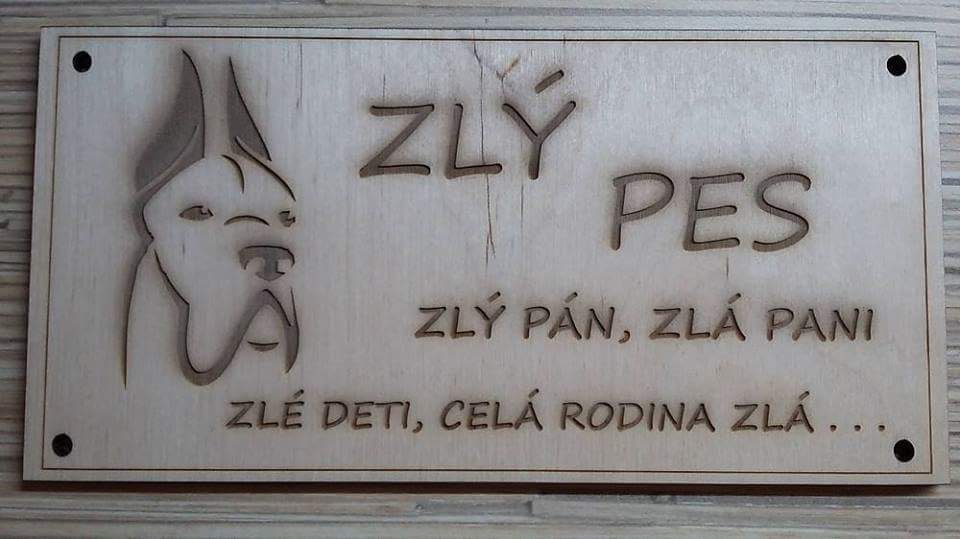 960x539, 62 Kb / табличка, злая, собака