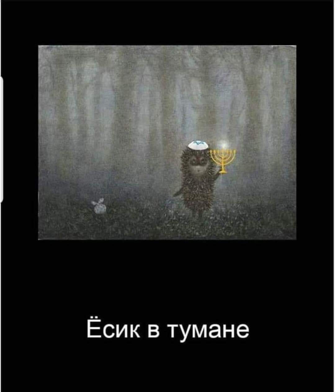 1080x1264, 48 Kb / Ёжик, туман, кипа