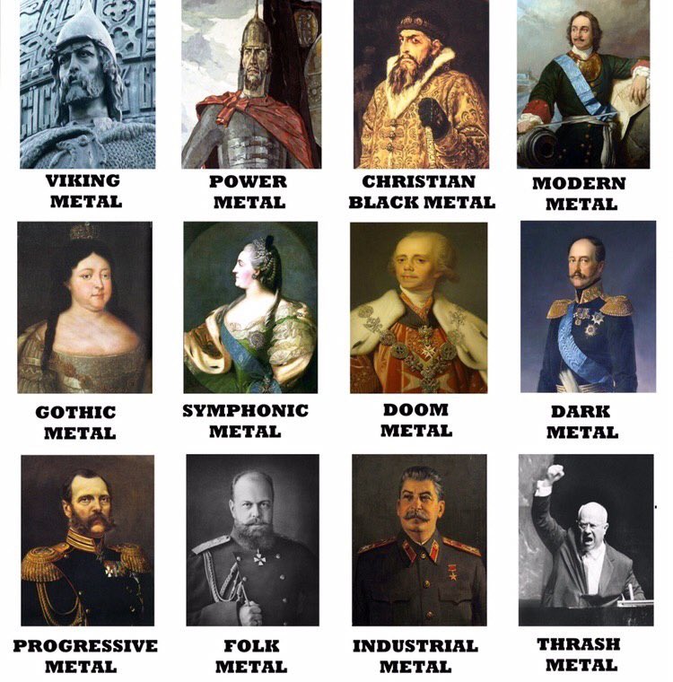 750x760, 114 Kb / музыка, стиль, жанр, рок, металл, царь,