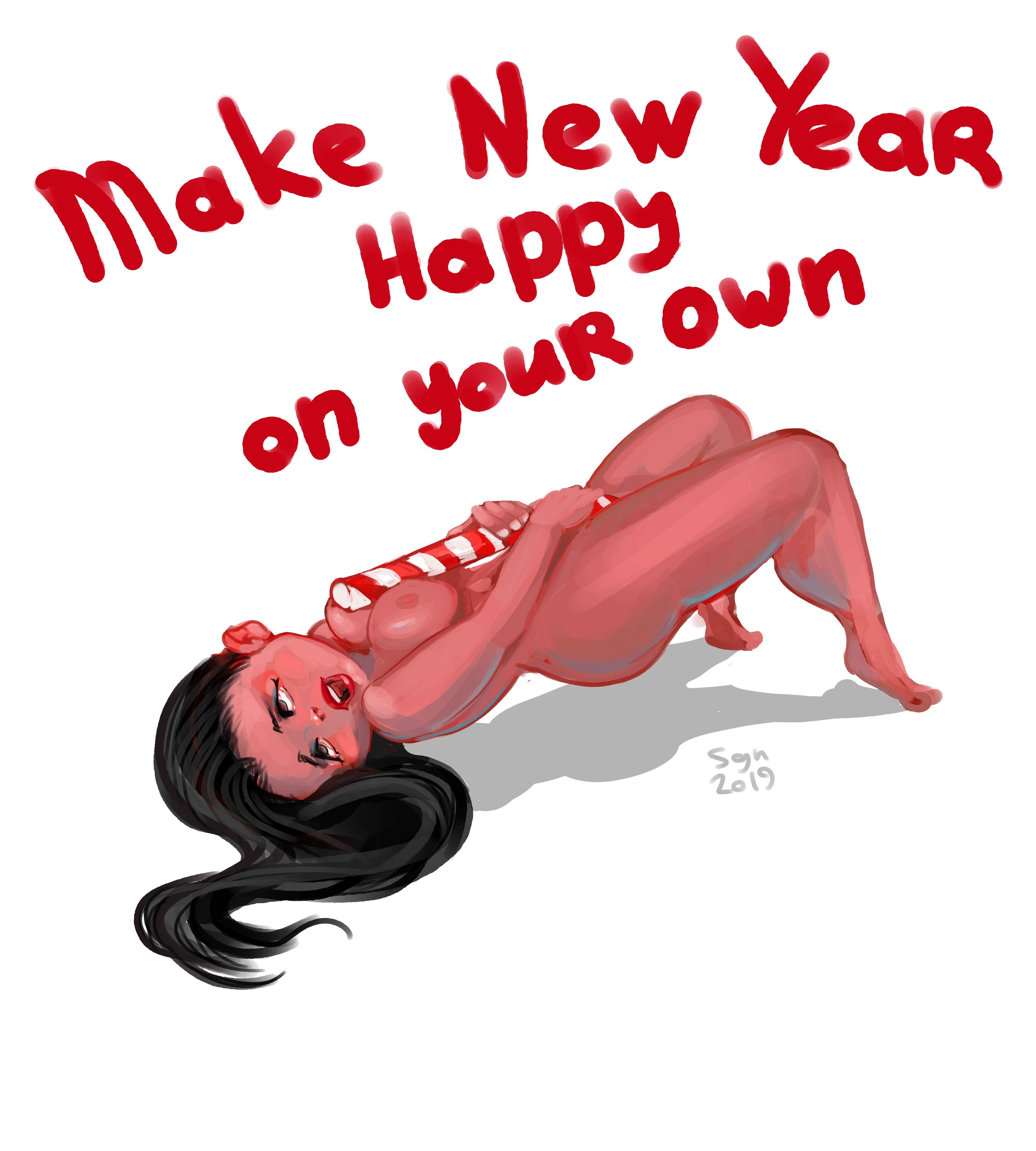 4500x5000, 618 Kb / леденец, новый год, happy, sgn, shaggy_nik