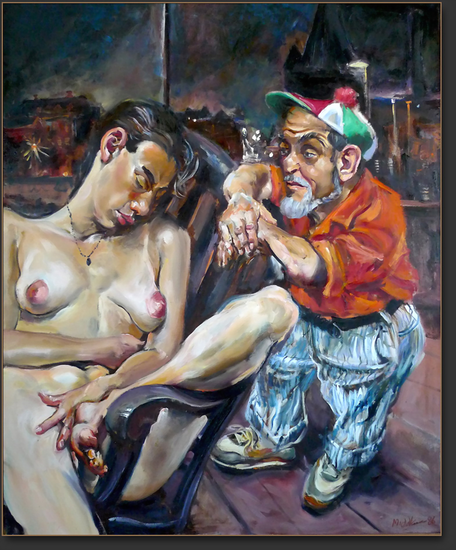 1570x1894, 544 Kb / карлик, спит, картина