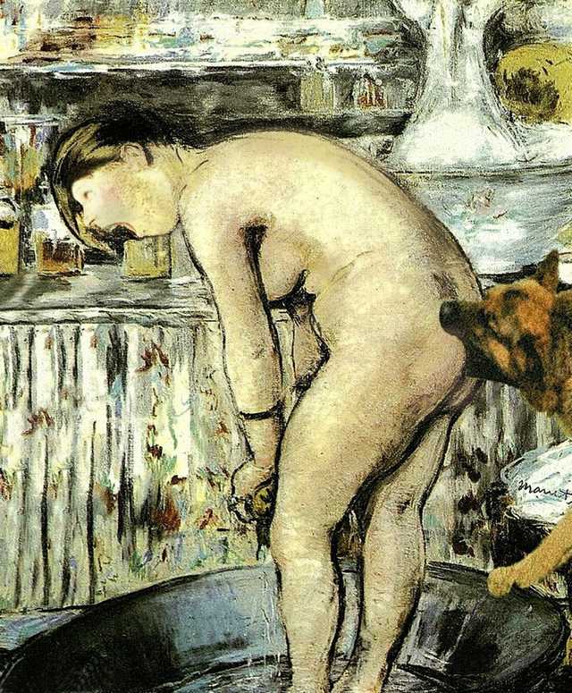 640x775, 106 Kb / рисунок, попа, кусь, собака