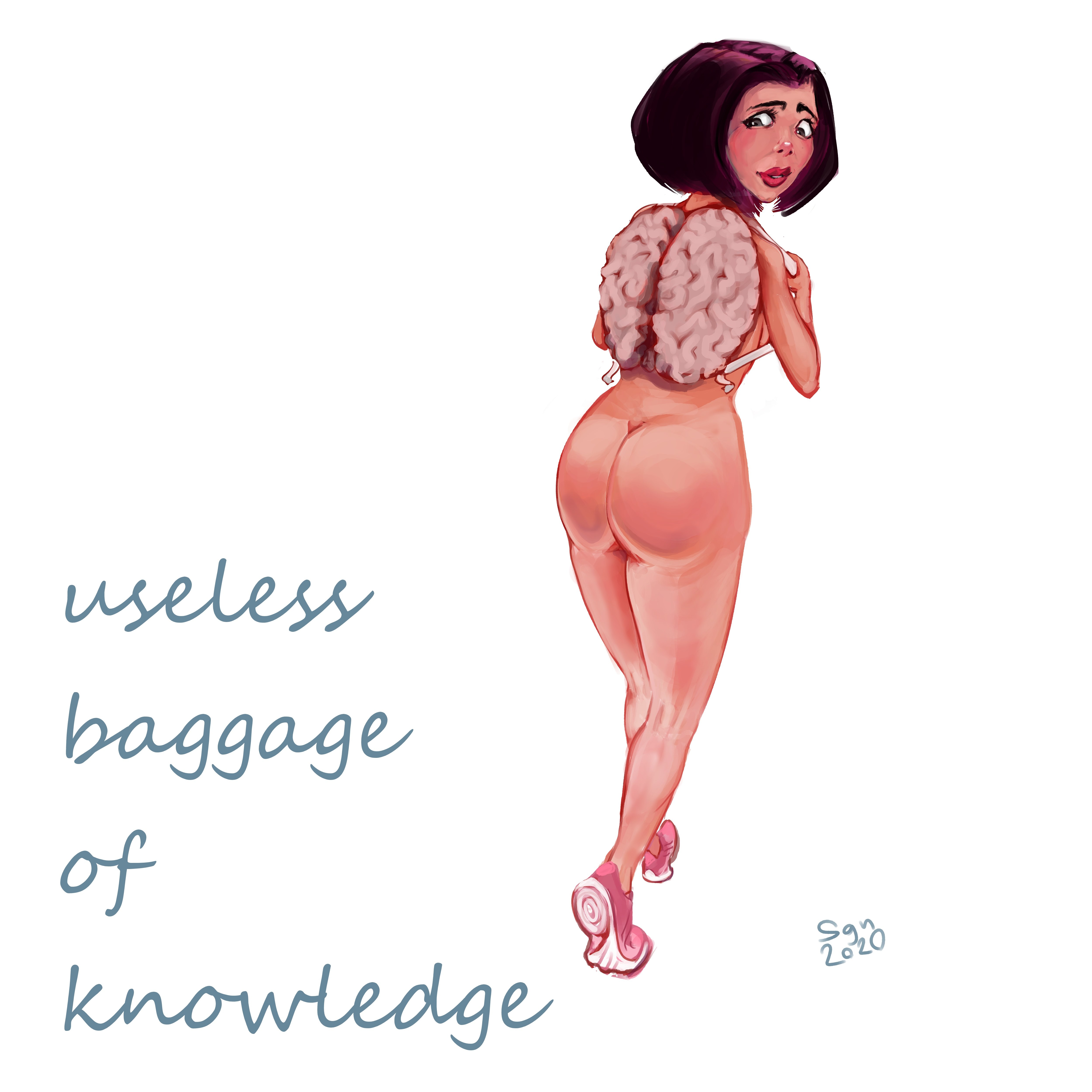 5000x5000, 606 Kb / знания, мозг, багаж, рюкзак, shaggy_nik, sgn