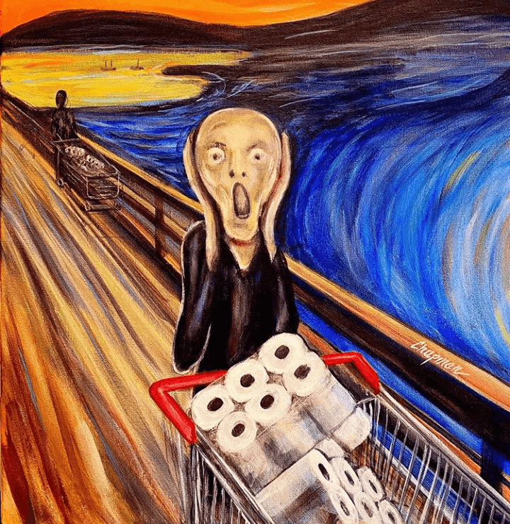 720x740, 323 Kb / covid-19, крик, туалетная бумага