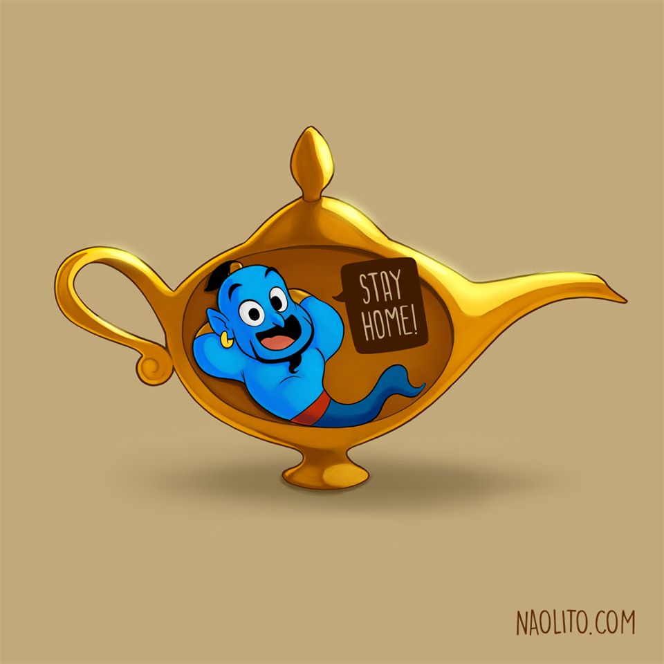 960x960, 47 Kb / лампа, джин, карантин, оставайтесь дома, naolito