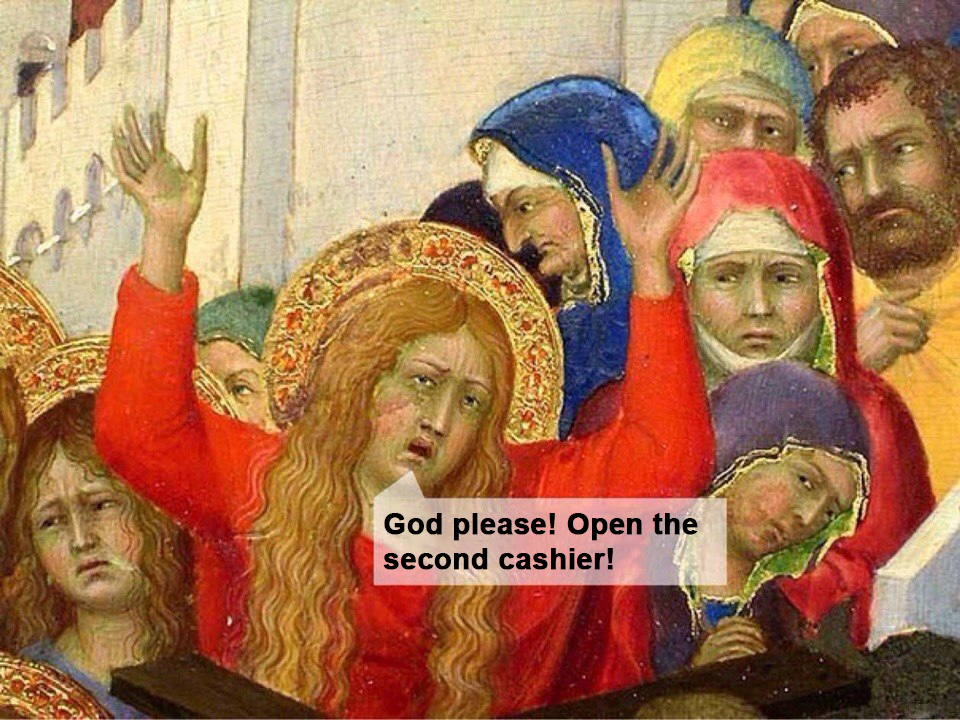 960x720, 467 Kb / давка, касса, средневековье