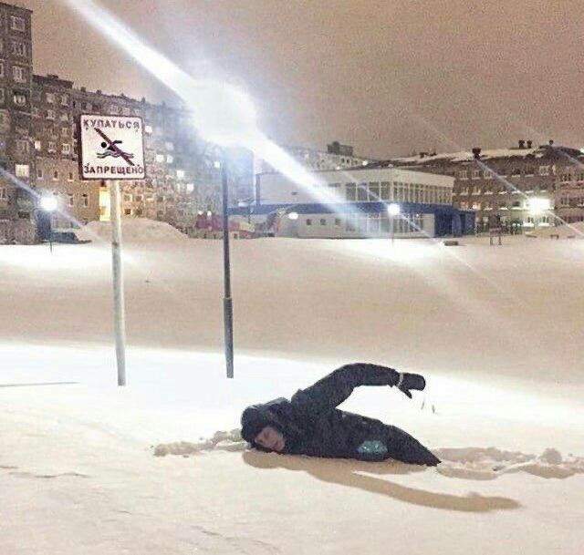 640x609, 65 Kb / снег, купаться, запрет