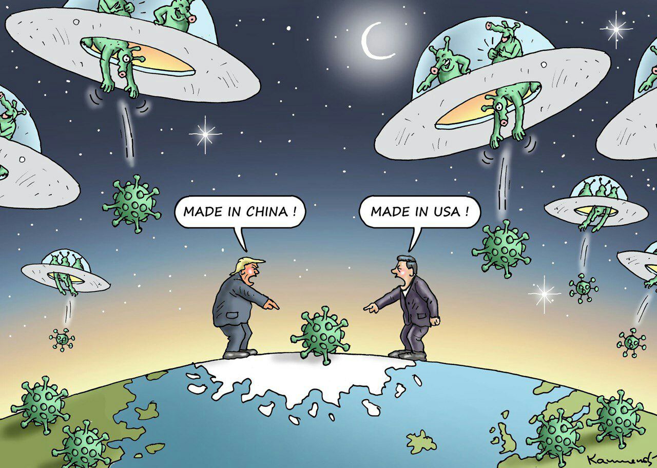 1280x912, 215 Kb / нло, инопланетяне, коронавирус, китай, сша, обвинения, трамп, спор