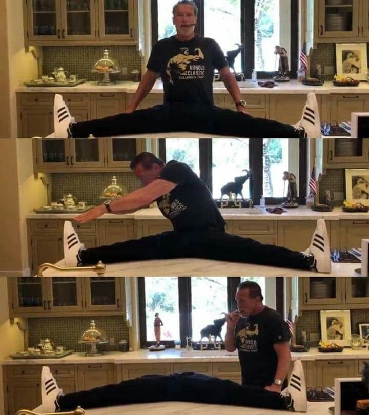 720x810, 93 Kb / Арнольд Шварценеггер, шпагат