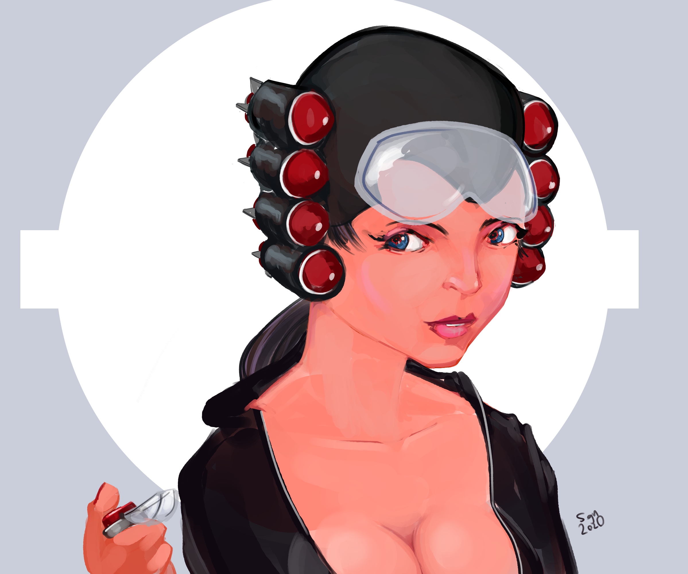 2397x2000, 575 Kb / rocket-girl, sgn, shaggy_nik