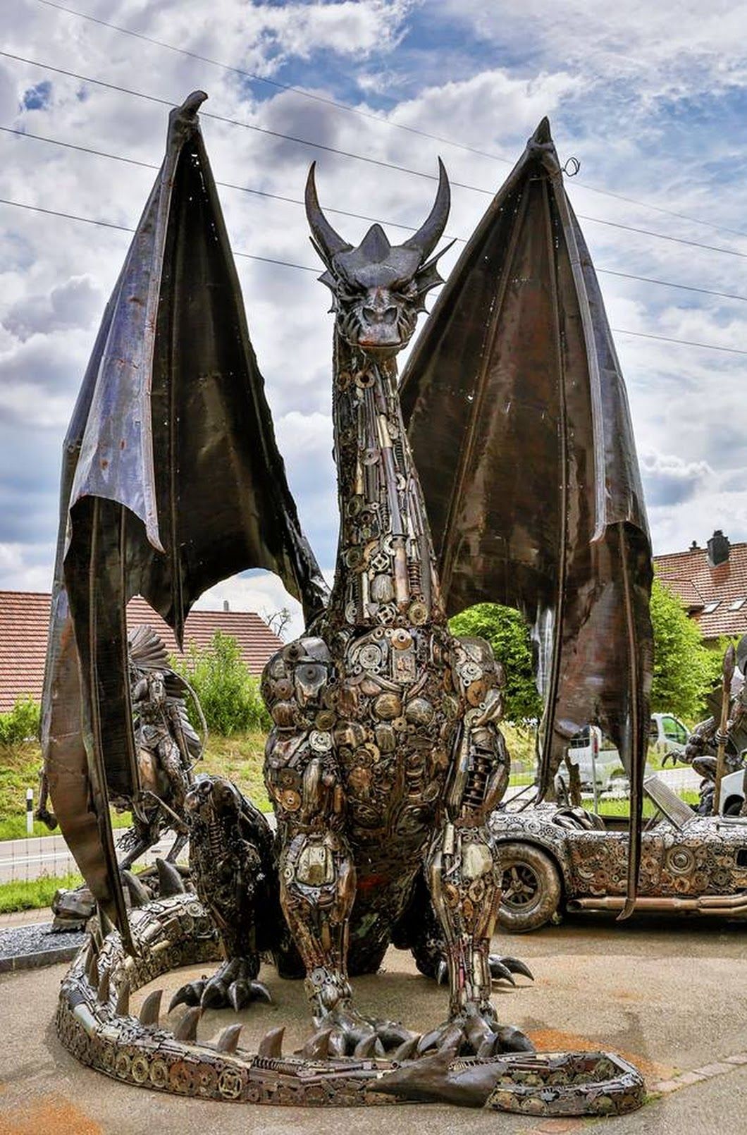 1060x1610, 321 Kb / дракон, сульптура