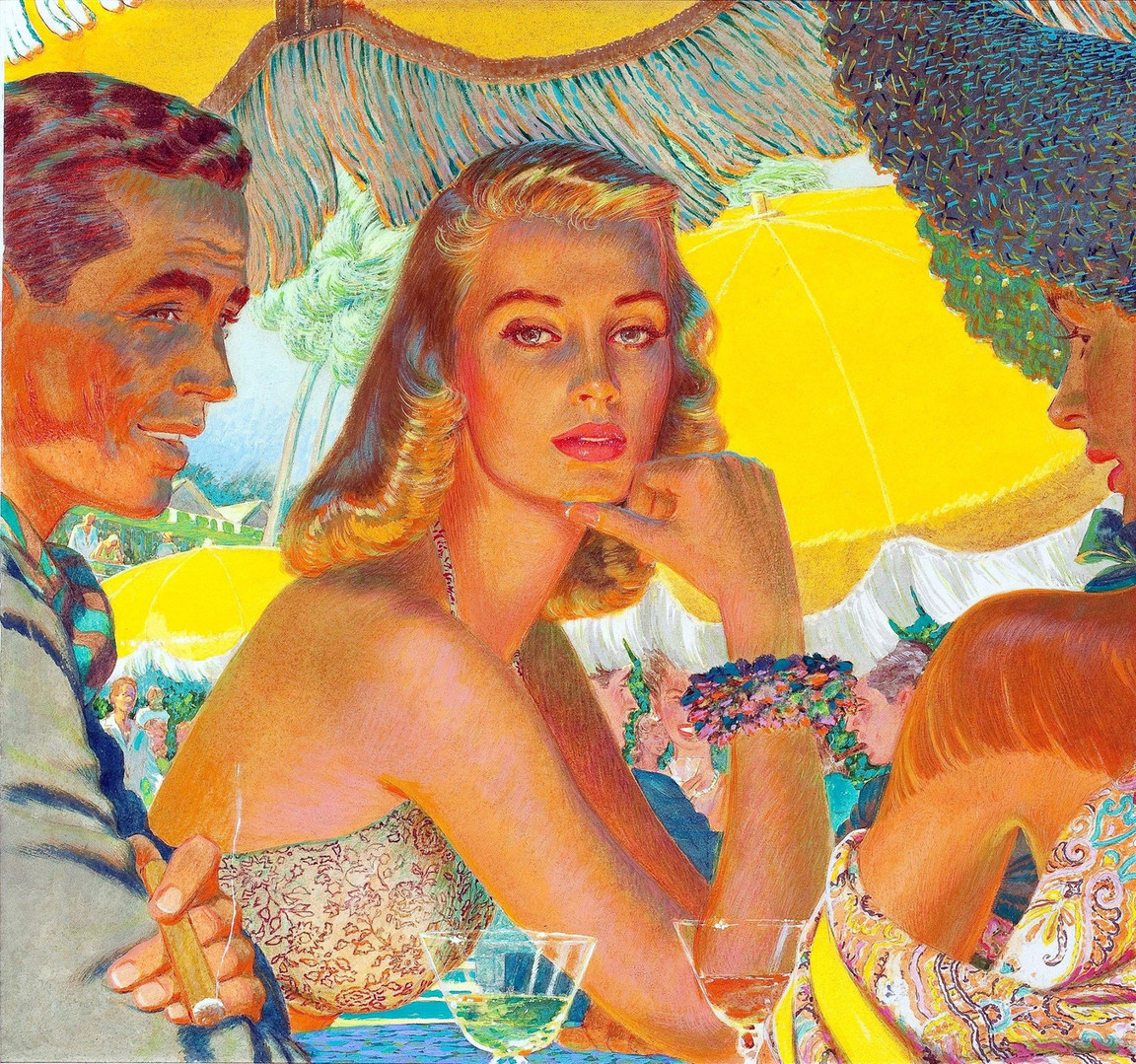 1152x1079, 636 Kb / эрвин, сигара, коктейль, афро