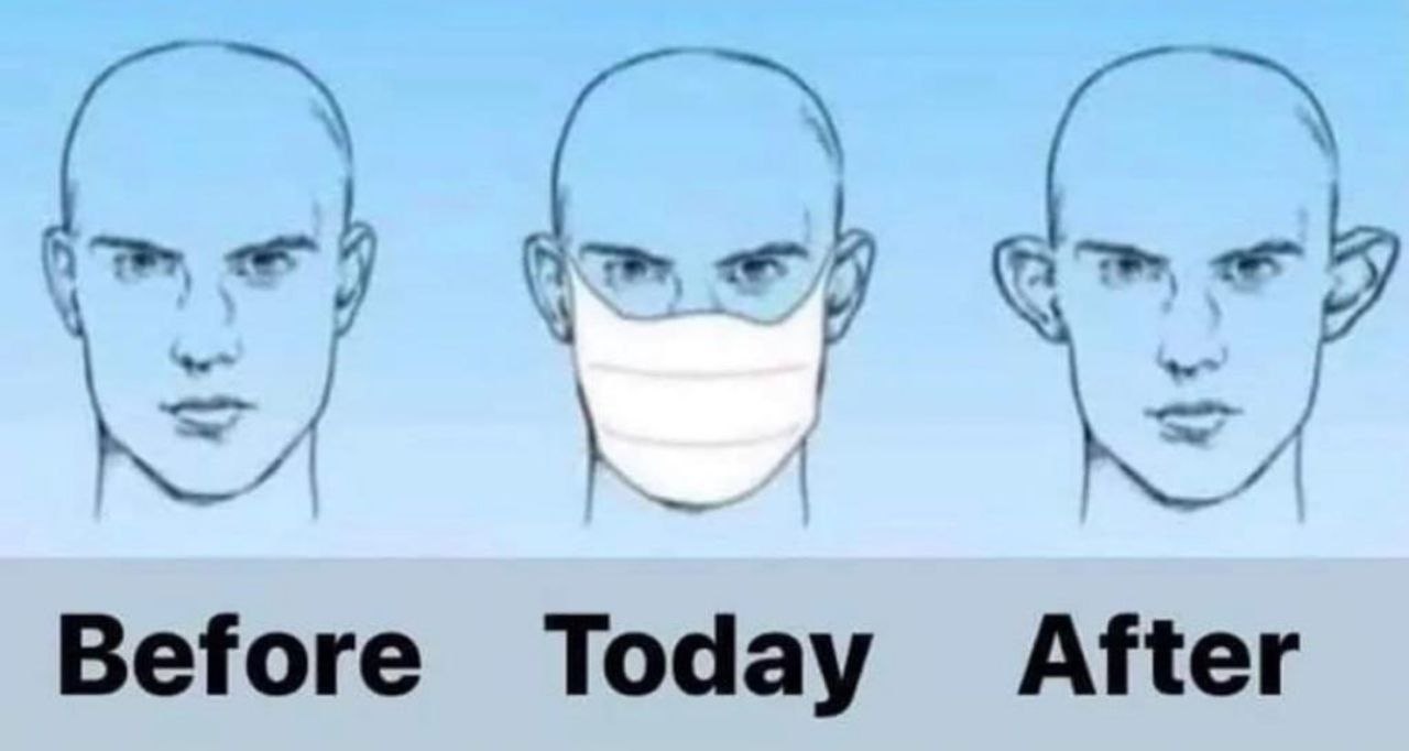 1280x682, 65 Kb / повязка, уши, карантин