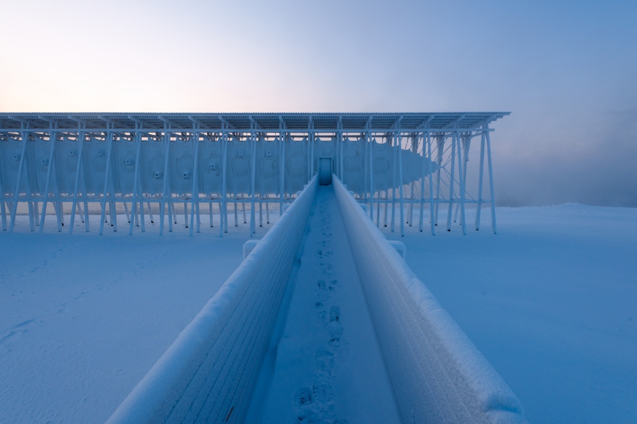 1280x853, 159 Kb / снег, мемориал, ведьма, следы, петер цумтор, Норвегия