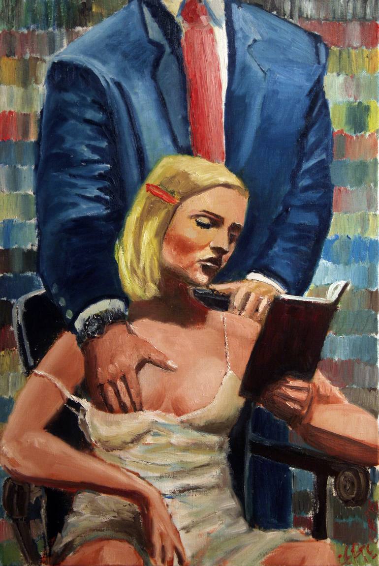 770x1151, 126 Kb / блондинка, книга, рука, часы, рисунок