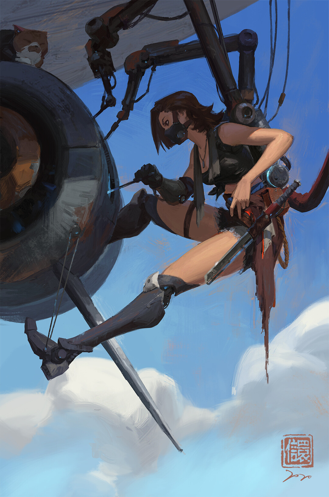 1080x1633, 366 Kb / Kan Liu,починка, двигатель