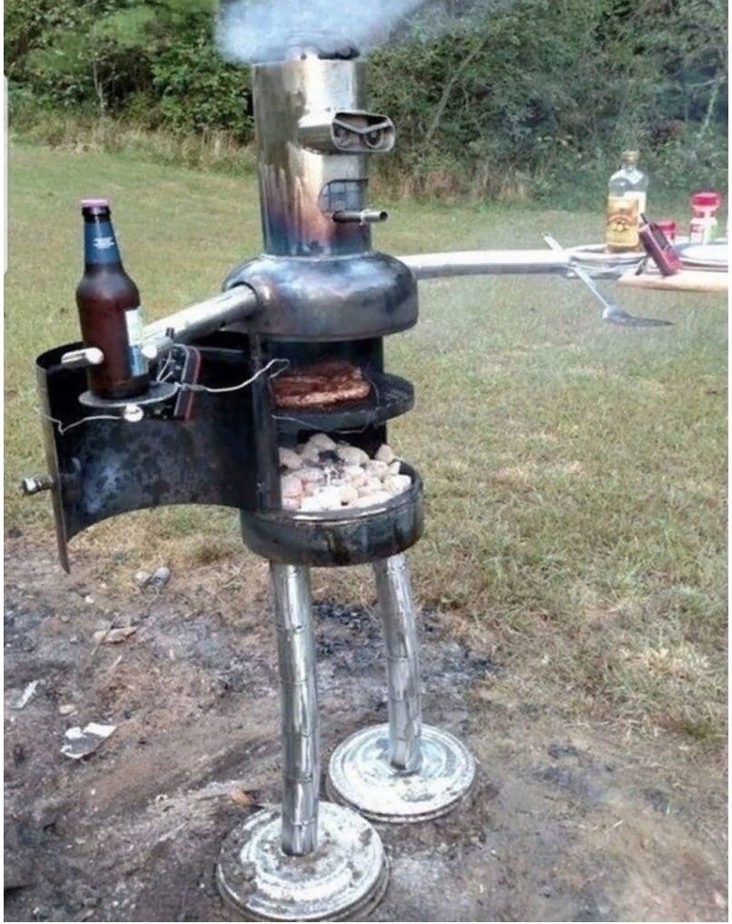 806x1018, 364 Kb / бендер, мангал, пиво