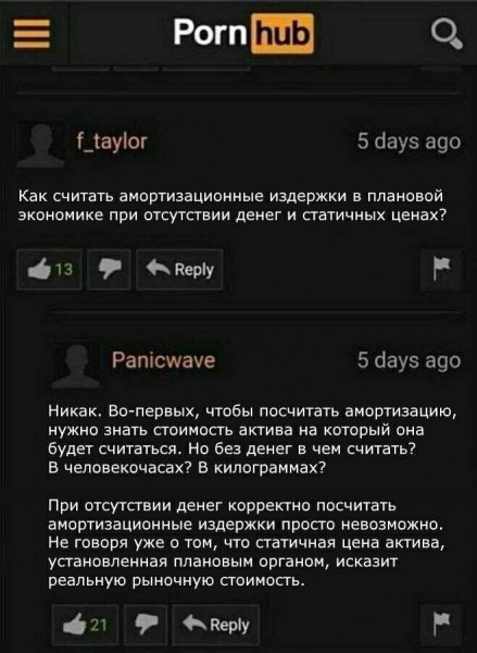 439x600, 63 Kb / Pornohub, порнохаб, амортизация, плановая экономика, деньги