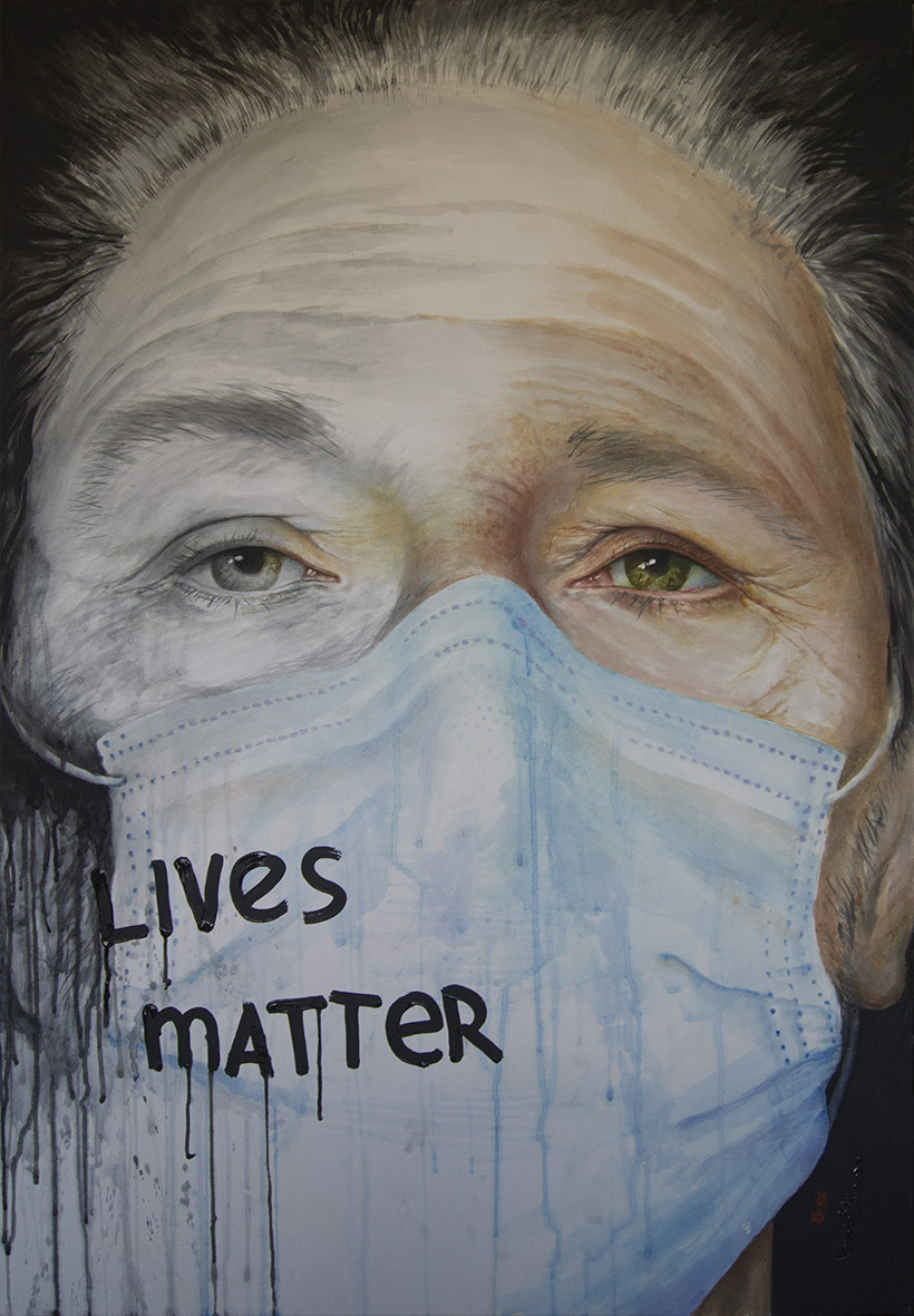 820x1181, 244 Kb / Алекс Устинов, пандемия, коронавирус, маска, Black Lives Matter, Alex Ustinoff,