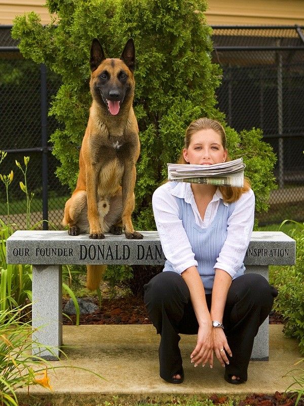 600x800, 135 Kb / собака, девушка, газета