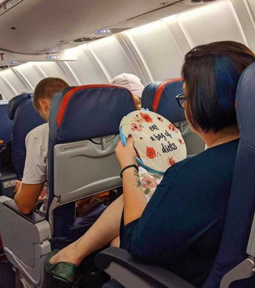 851x960, 78 Kb / дама, вышивка, сумка, членов