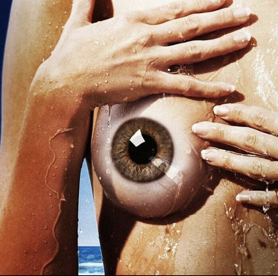 1125x1116, 328 Kb / девка, вода, глаз, рисунок