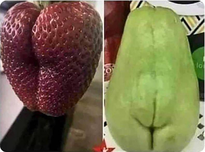 790x589, 44 Kb / ягода, фрукт, писька, жопа, лытки