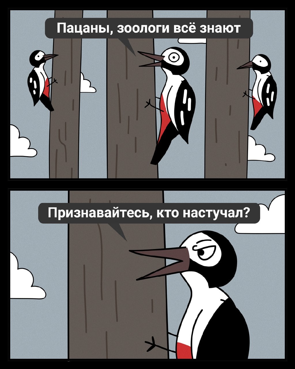 1024x1280, 155 Kb / дятел, дерево, рисунок