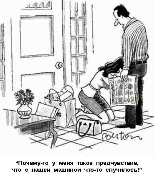 500x570, 40 Kb / муж, жена, машина, предчувствие