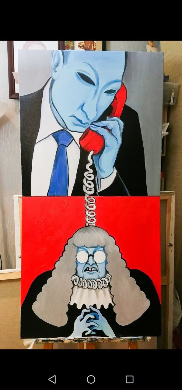 598x1280, 98 Kb / рисунок, карикатура, Путин, судья, шнур, политота