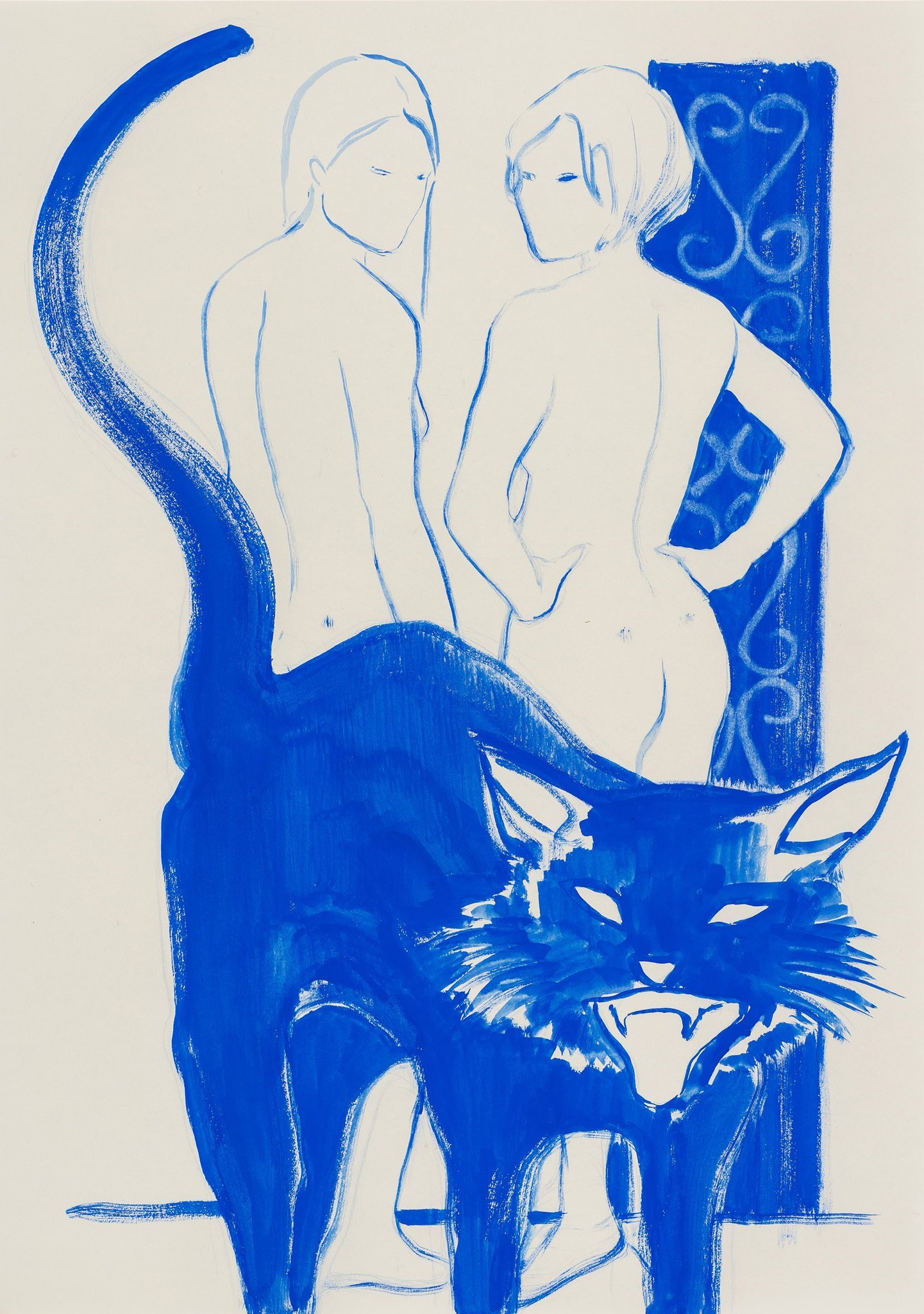 1441x2048, 463 Kb / рисунок, кот, шипит