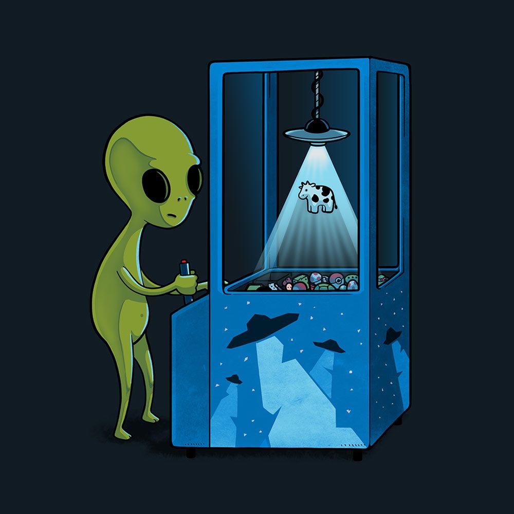 1000x1000, 70 Kb / игра, НЛО, корова