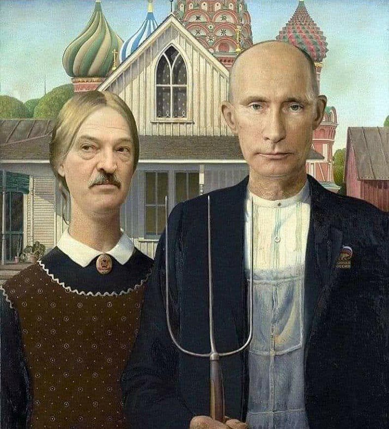 788x869, 148 Kb / Политота, лукашенко, путин, вилы, купола, готика