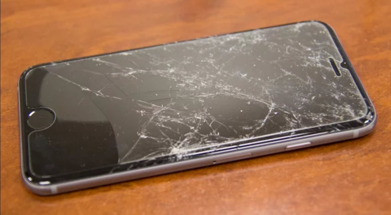 1300x714, 92 Kb / Телефон, iphone, разбит, стекло