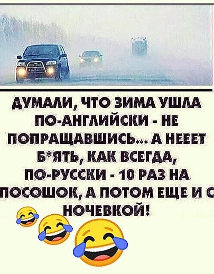 751x960, 126 Kb / Зима ушла, по-английски, на посошок, машины, метель, снег