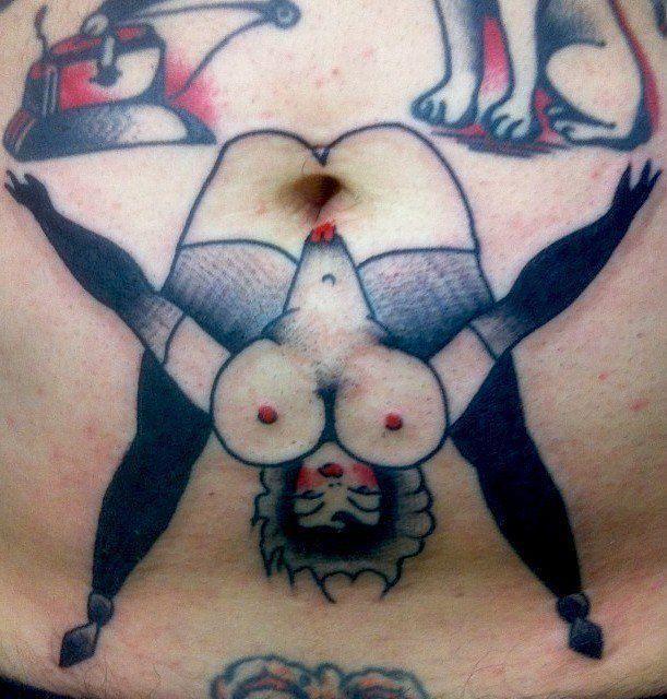 611x640, 76 Kb / девка, раком, тату, рисунок