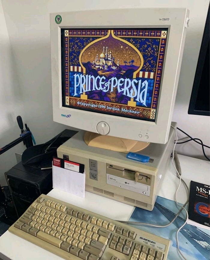 700x866, 182 Kb / Дискета, принц Персии, компьютер, монитор, игра