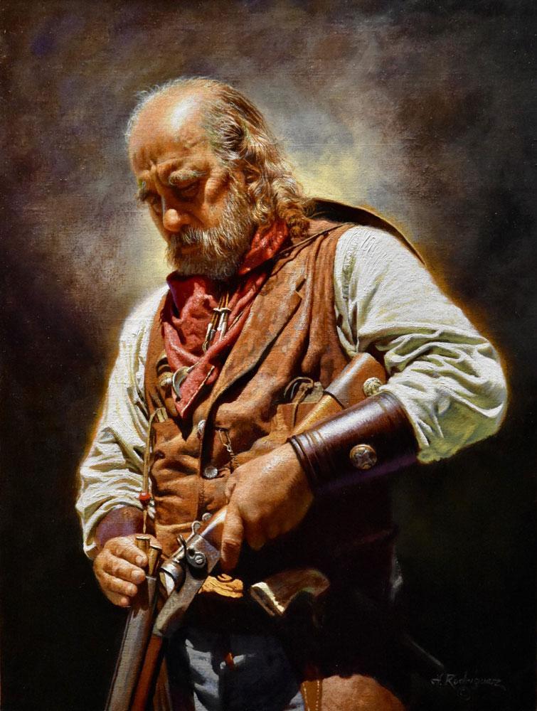 755x1000, 110 Kb / усатый, бородатый, кучерявый, лысый, с ружьём, Alfredo Rodriguez