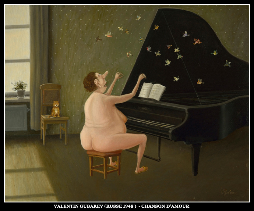 834x692, 140 Kb / тётя, кот, рояль, рисунок, любовная, песня