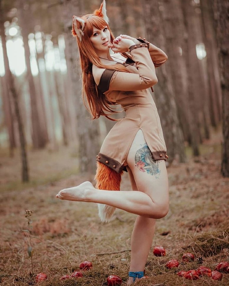 776x970, 133 Kb / Ушки, хвостик, лисичка, тату, рыжая, Nana Kuronoma