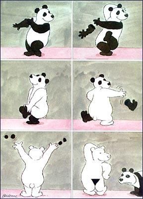 288x400, 28 Kb / панда, стриптиз
