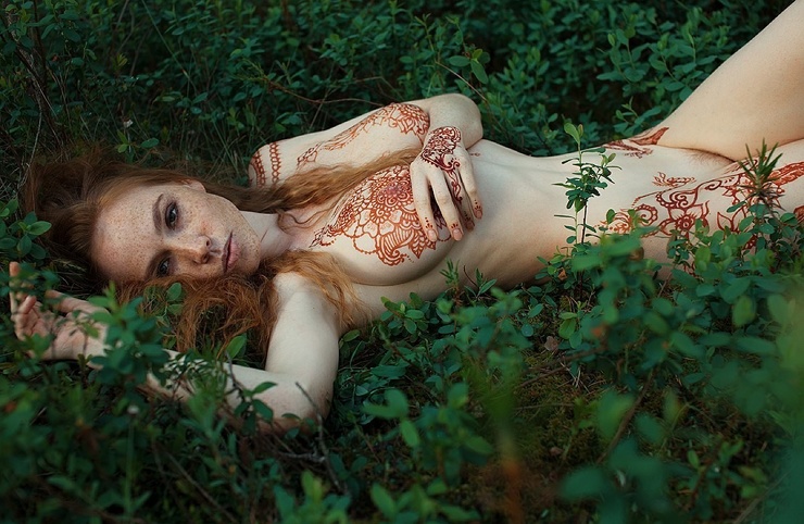 740x482, 160 Kb / трава, хна, узоры, Варя Новодворская