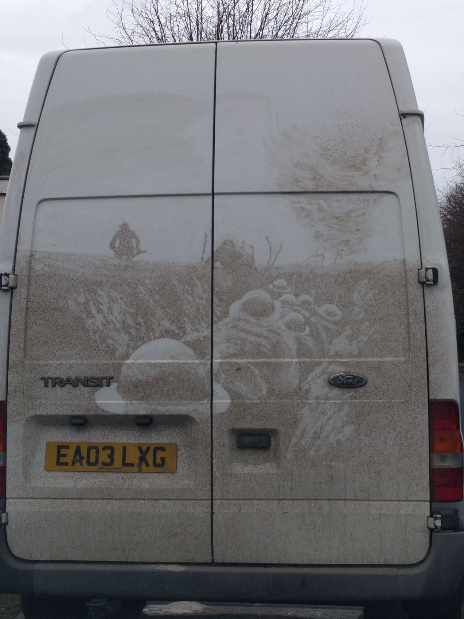 1511x2015, 322 Kb / Транзит, Грязь, картина, рисунок, форд