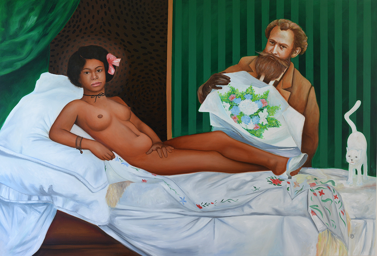 1200x815, 292 Kb / негритянка, рисунок