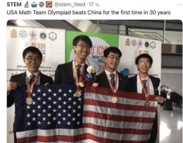 640x500, 68 Kb / чемпионат, математика, америка, китайцы, флаг, медаль