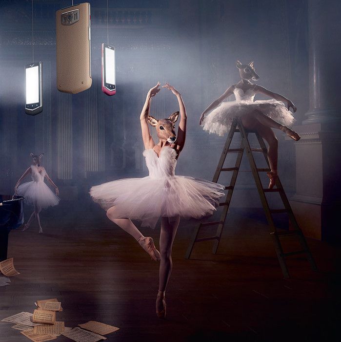 699x700, 56 Kb / балерины, оленихи, пачки, пуанты, айфоны, лестница, бумага, Vertu