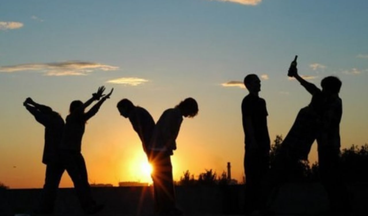 1280x751, 54 Kb / Закат, восход, люди, хуй