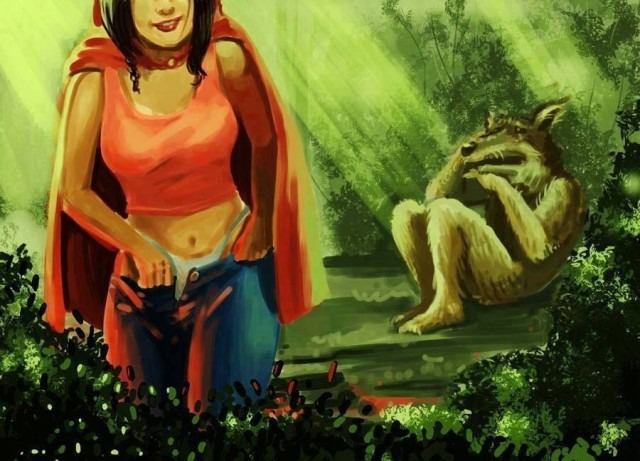 640x461, 88 Kb / Красная Шапочка, Волк