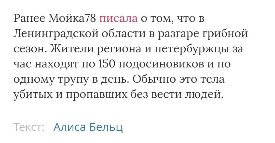 1080x564, 61 Kb / мойка, питер, грибы, трупы, подосиновики